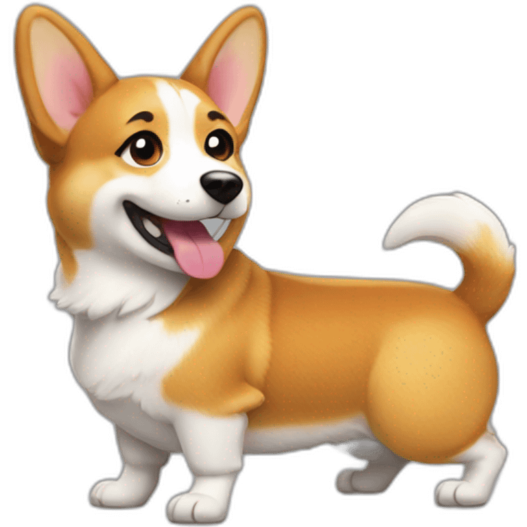 Twerking corgi emoji