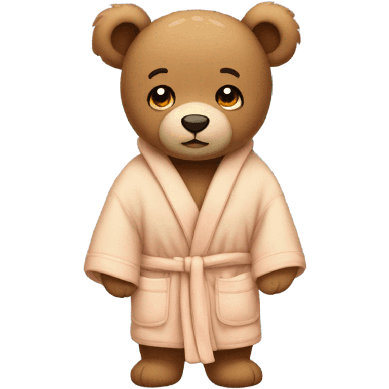 teddy bear with robe emoji