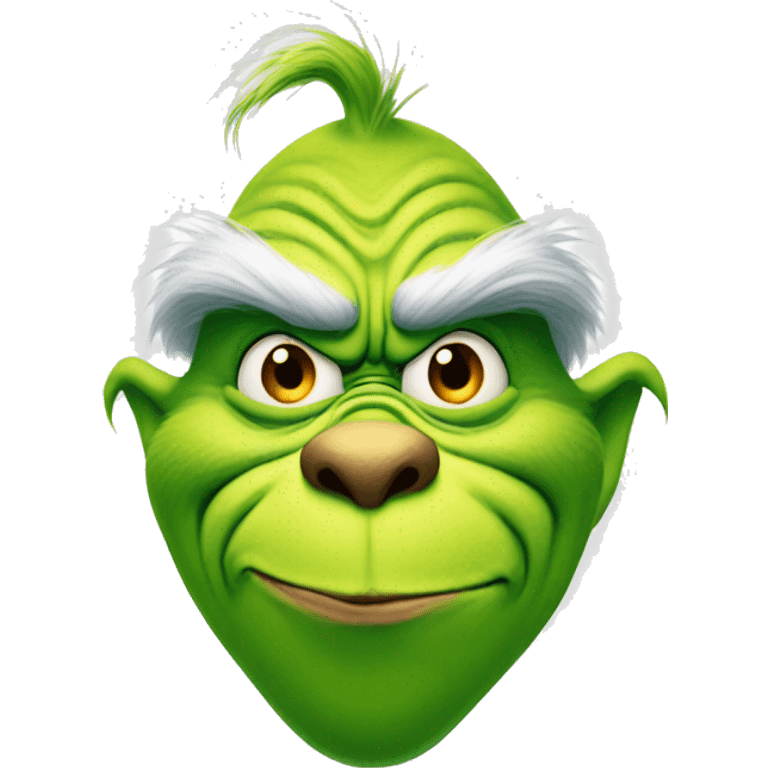 The grinch  emoji