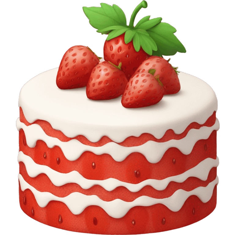 strawberry cake emoji