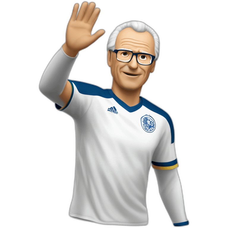 Franz Beckenbauer waving emoji