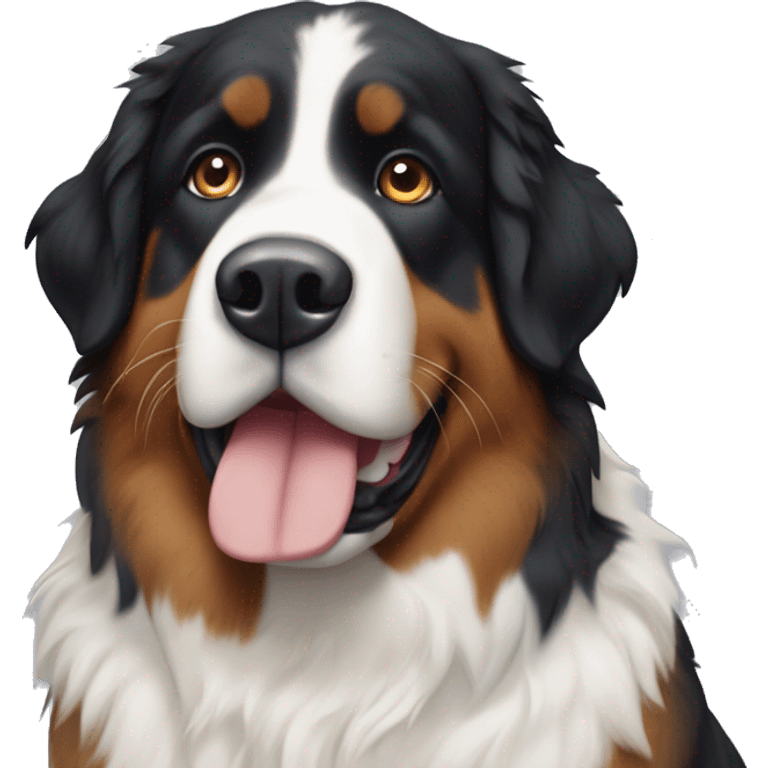 Bernese mountain dog mixed with great pyrenese emoji