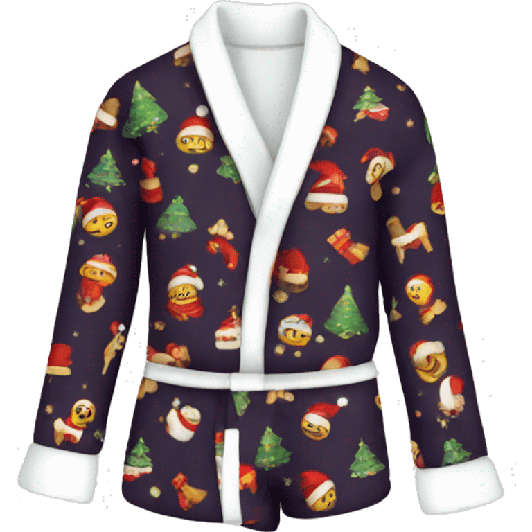 folded Christmas pajama set emoji