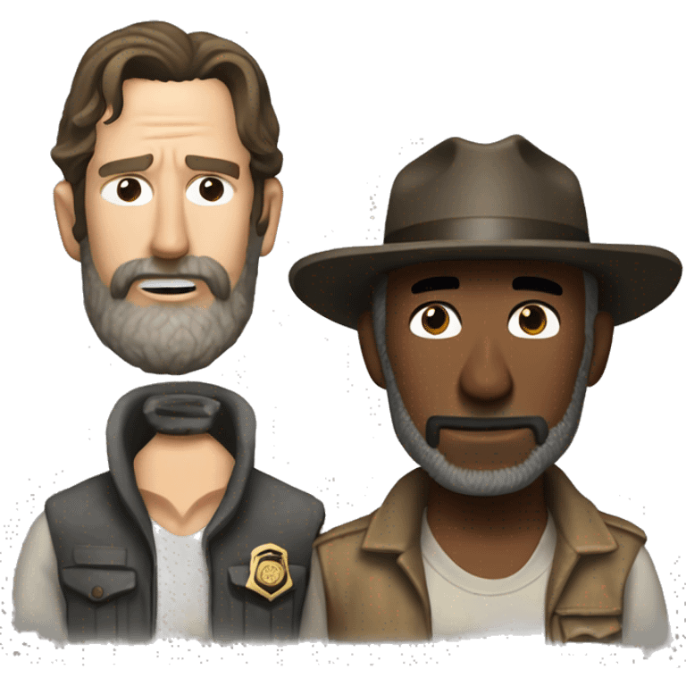 Morgan Jone and Rick Grimes emoji