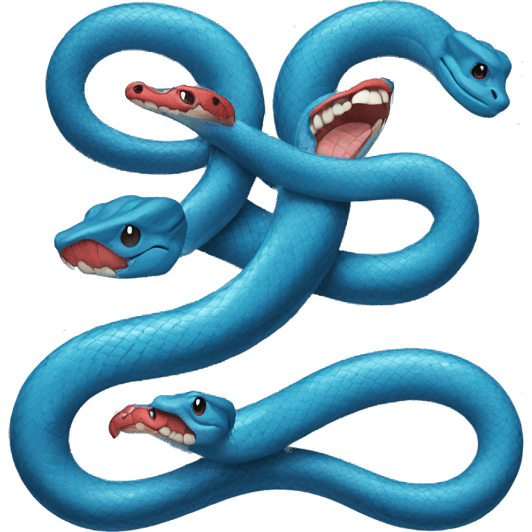 blue Snake couple emoji