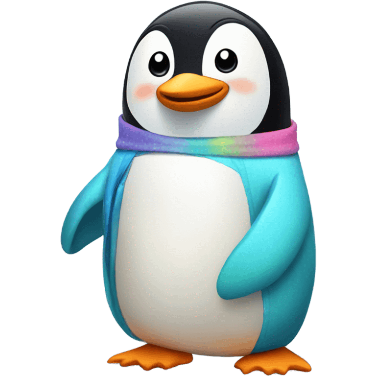 Penguin in pajamas  emoji