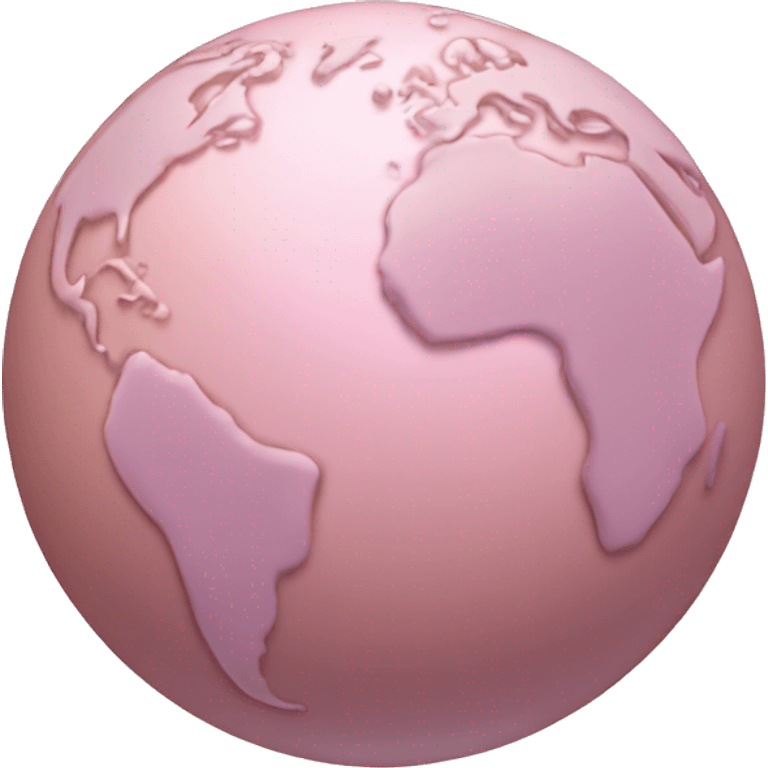 light pink earth emoji