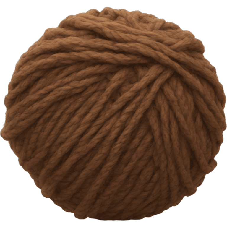 ball of brown yarn emoji