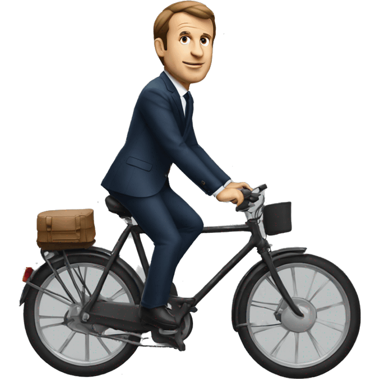 macron on bike emoji