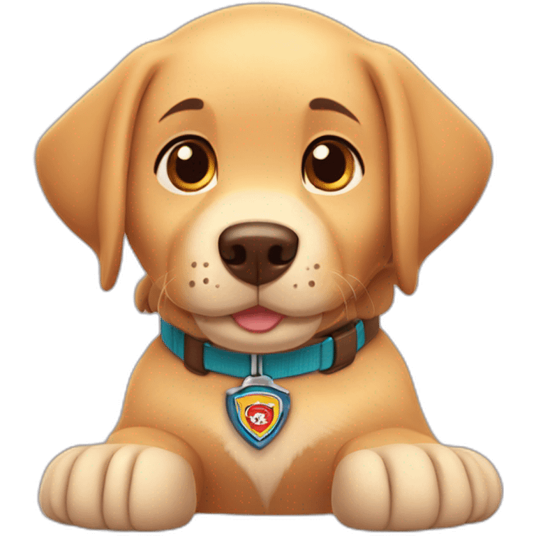 paw patrol labrador retriever emoji