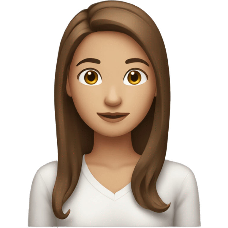 Brown hair girl 🤷‍♀️ emoji