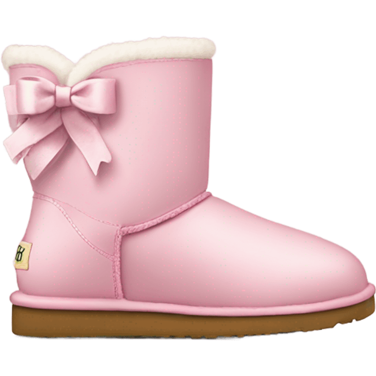 Light pink Uggs with bows emoji