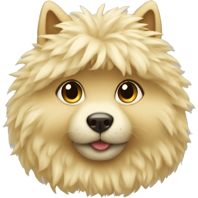 Fluffy blond emoji