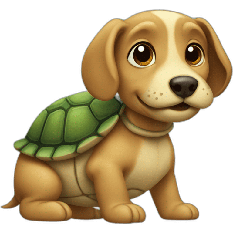 Dog turtle emoji