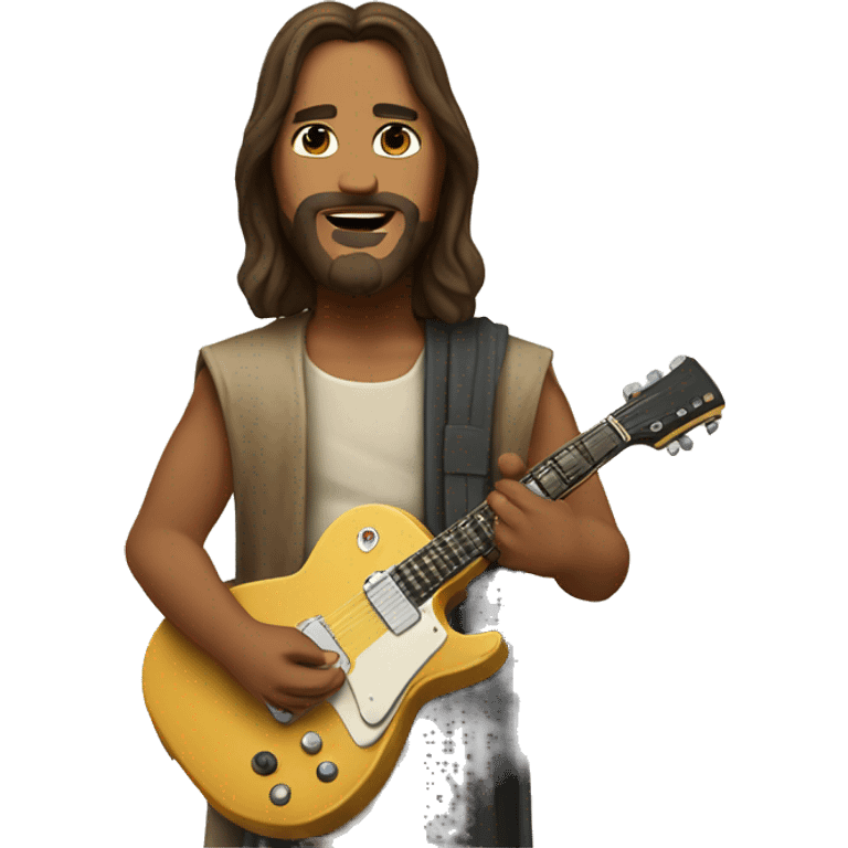 jesus as rock superstar emoji