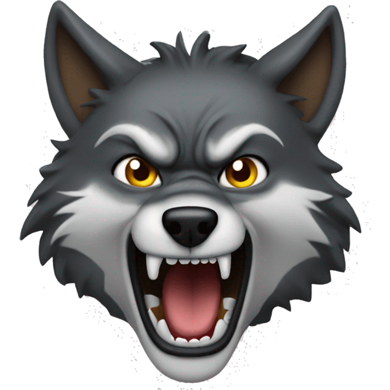 Mad wolf emoji