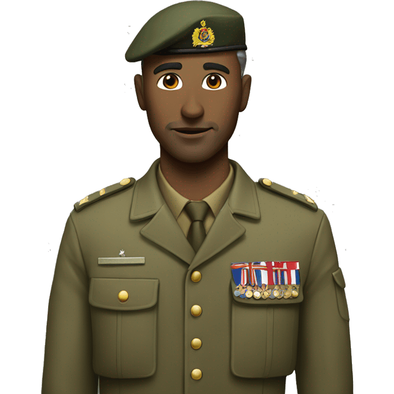 british man in the army clothes emoji