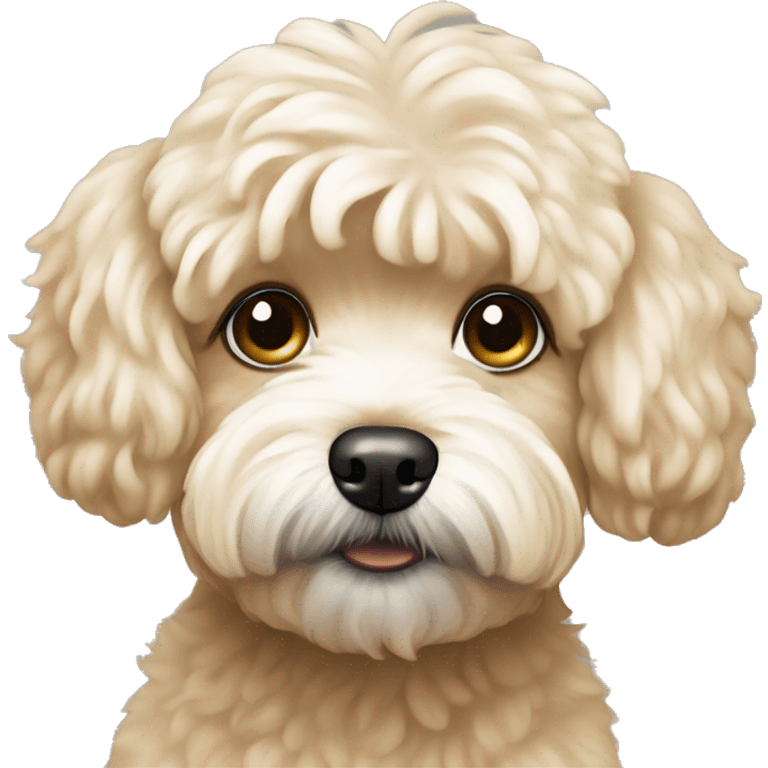 blonde maltipoo dog emoji