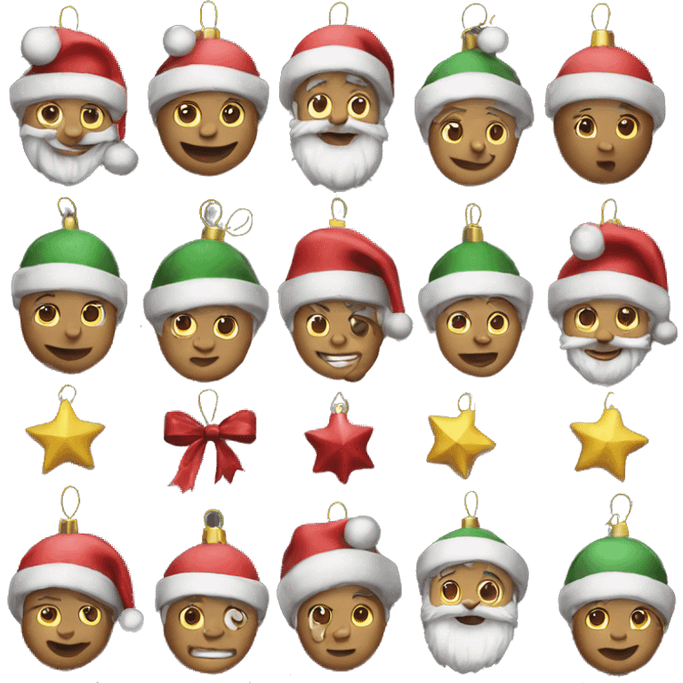 Christmas decorations emoji