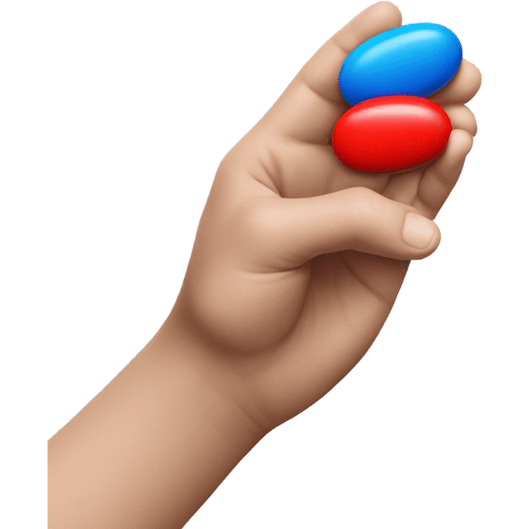 Take the red pill or the blue pill emoji