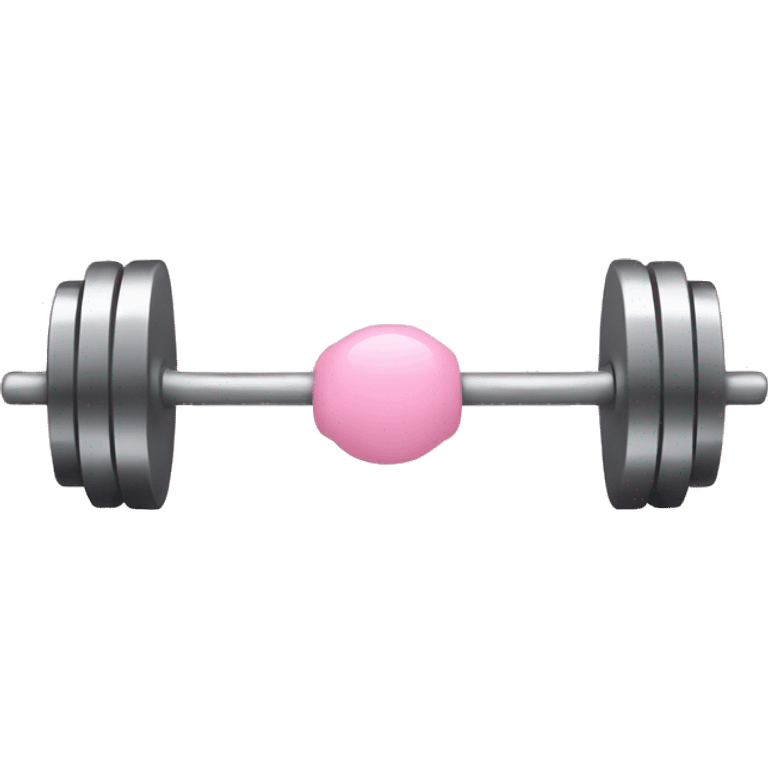 Baby pink barbell emoji