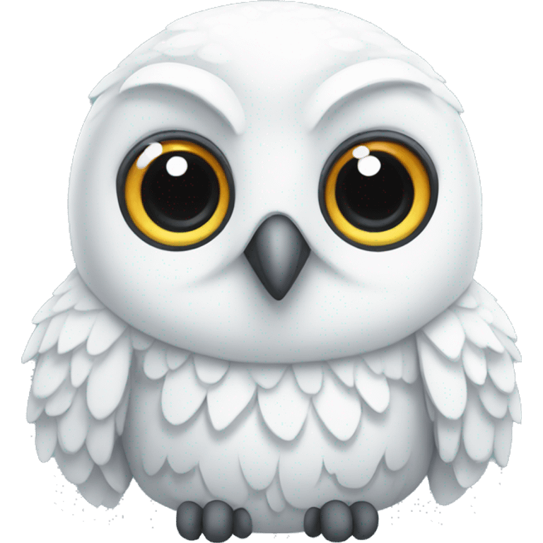 Cute Snow owl  emoji