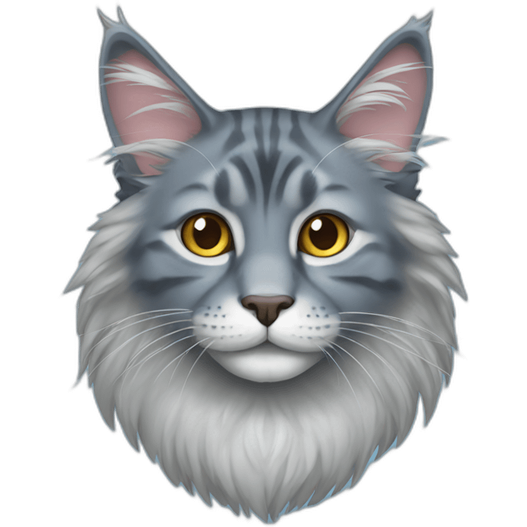 Blue mainecoon emoji