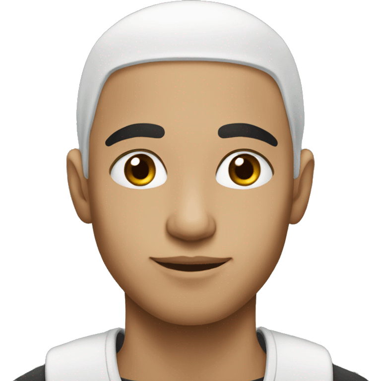 young Muslim man with white skin emoji