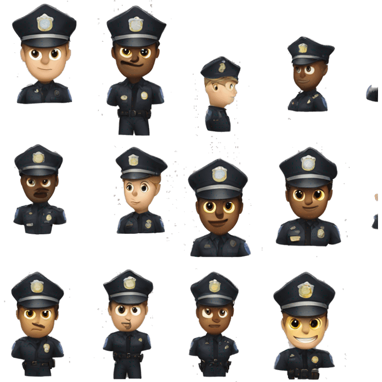 Cops around house emoji