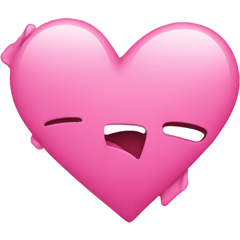 broken heart but the color pink  emoji