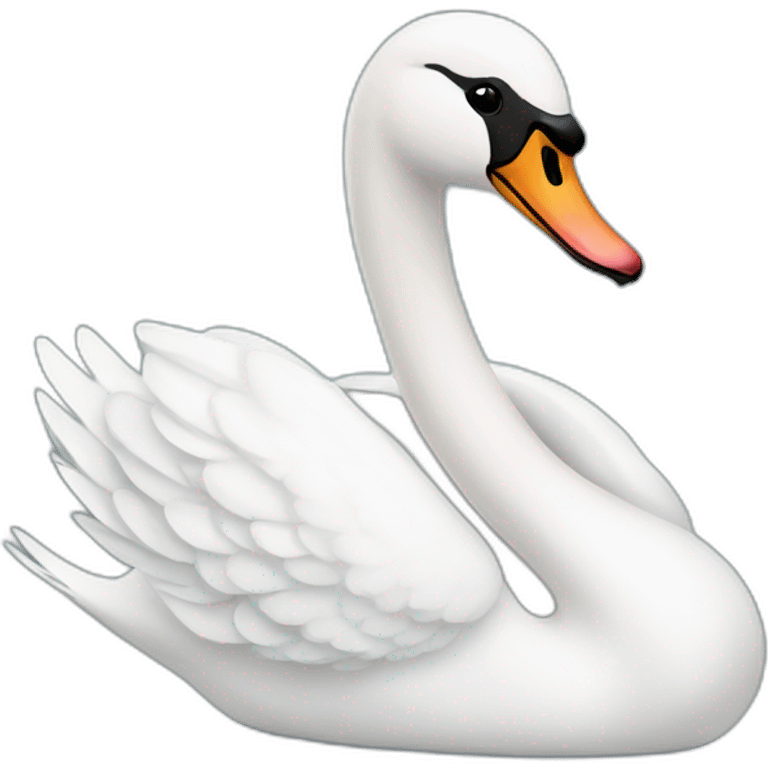 swan with a ring emoji