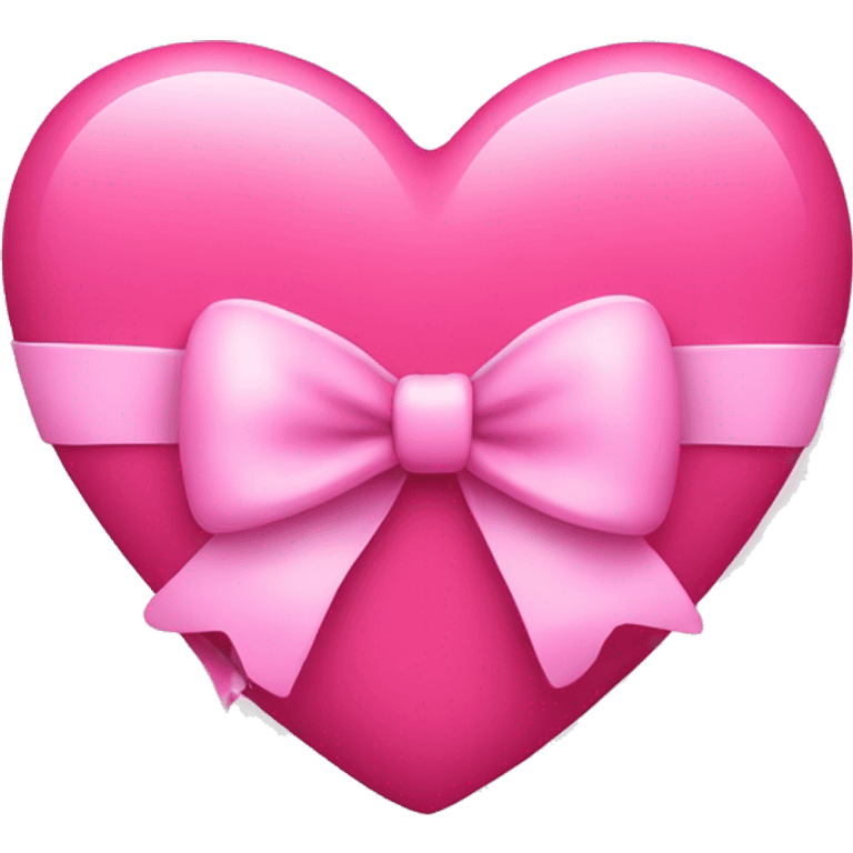 pink heart with a bow emoji