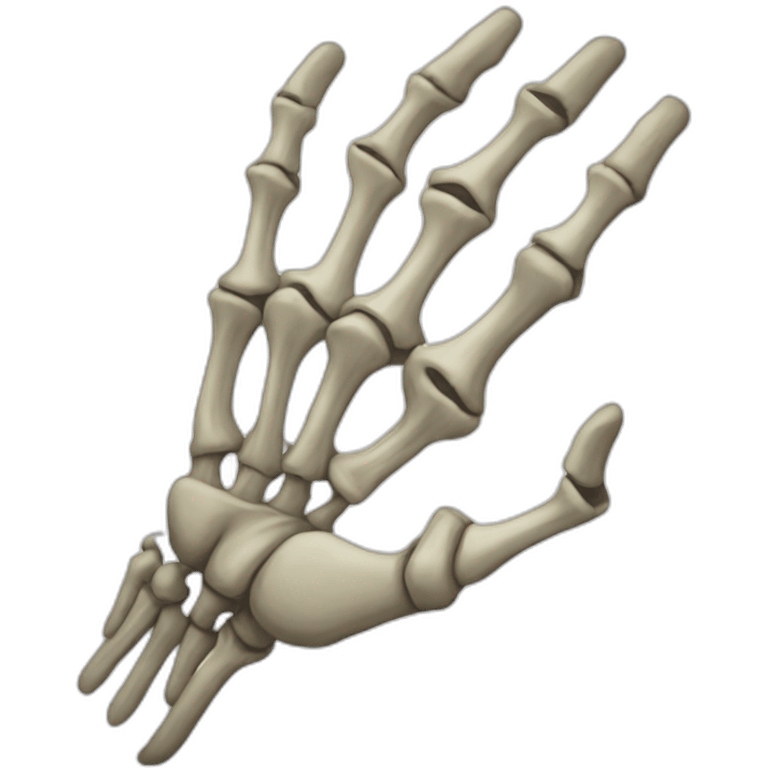 skelington hand emoji