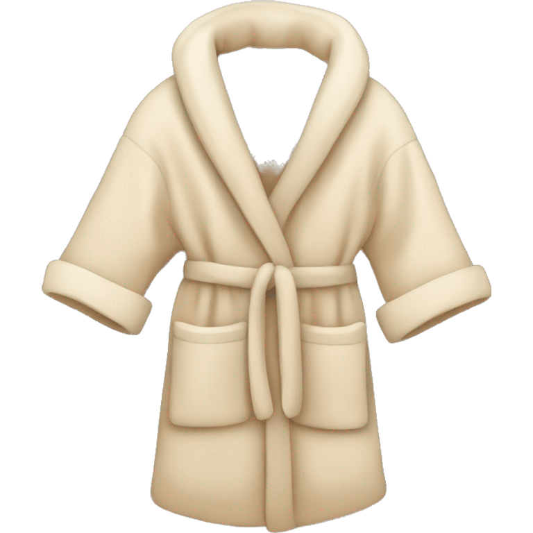 Beige cozy robe emoji