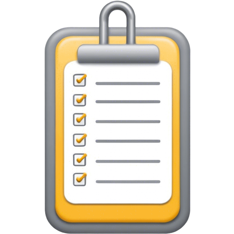 to do List hook in yellow and grey  emoji