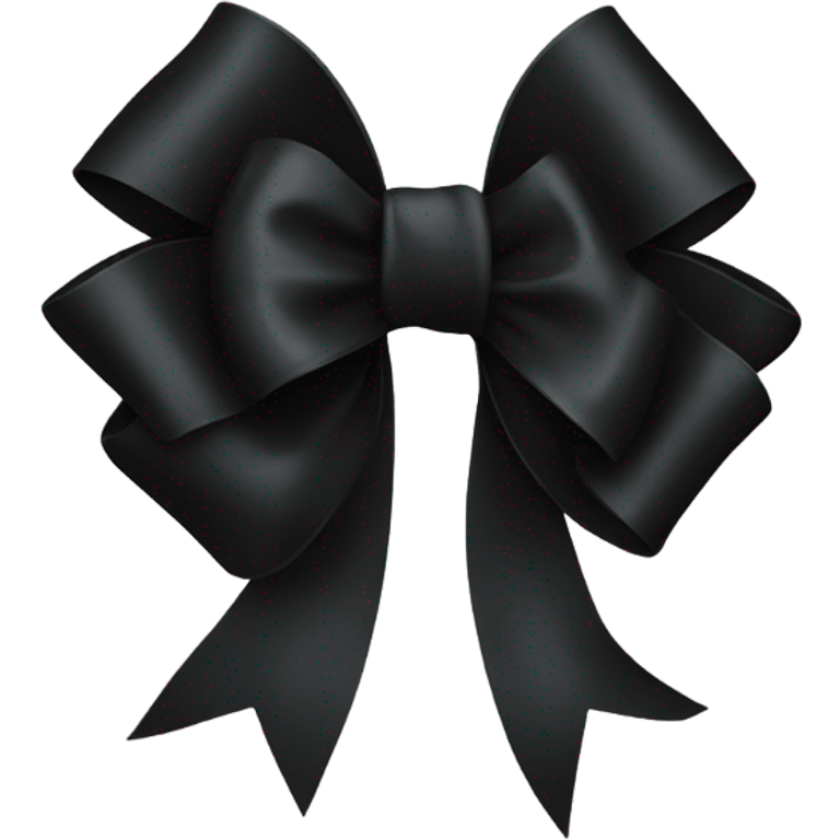 black ribbon emoji