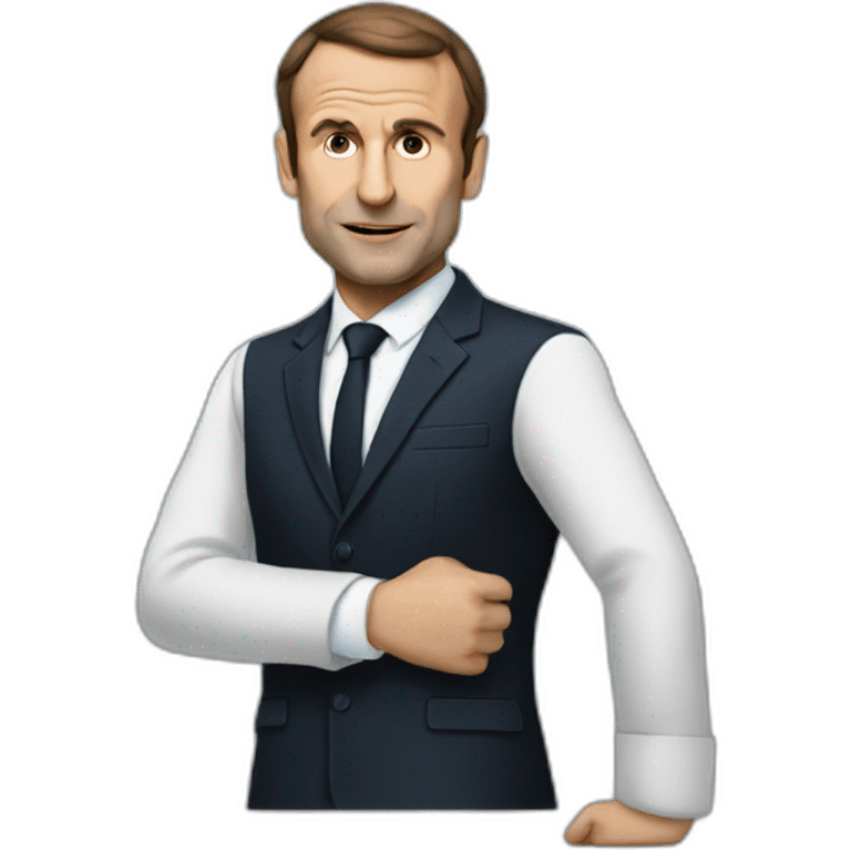 Macron debout emoji