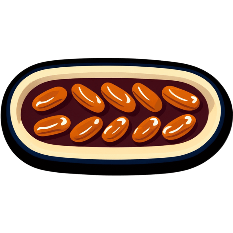 Baked beans funny emoji