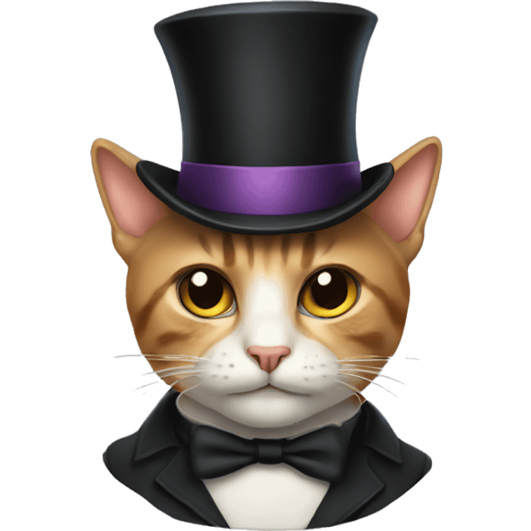 cat with tophat emoji