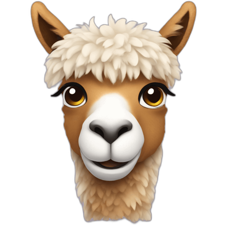 Stuffed animal llama emoji