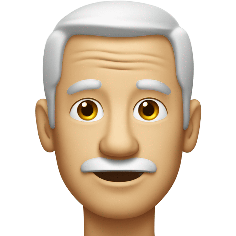 Old guy with neck pimples/acne emoji