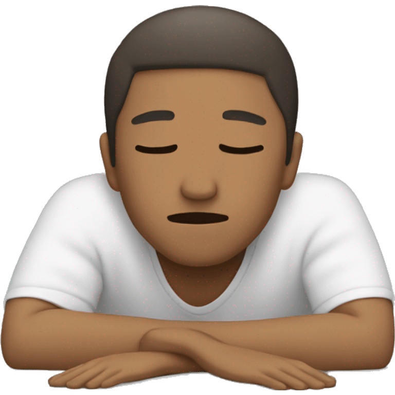 Person lying down face down emoji