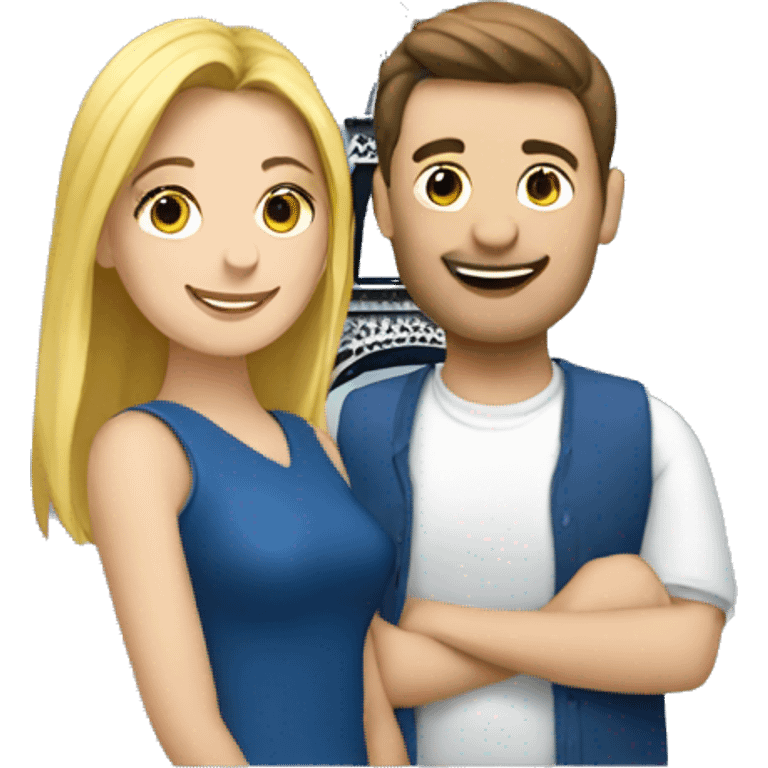 Couple with Eiffel tower emoji