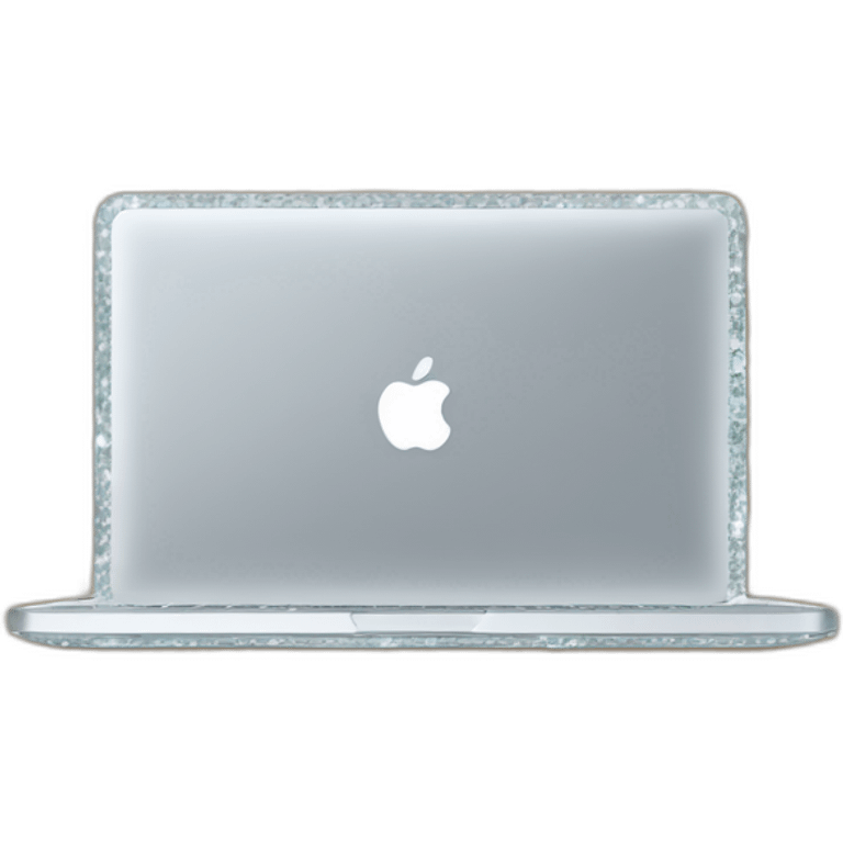 macbook in a crystal emoji