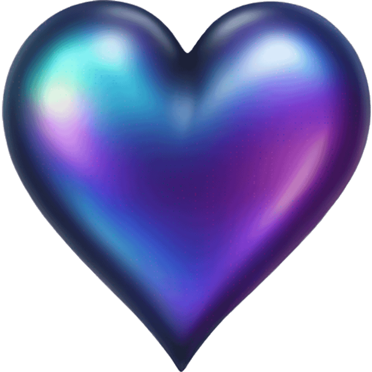 iridescent dark scale heart emoji