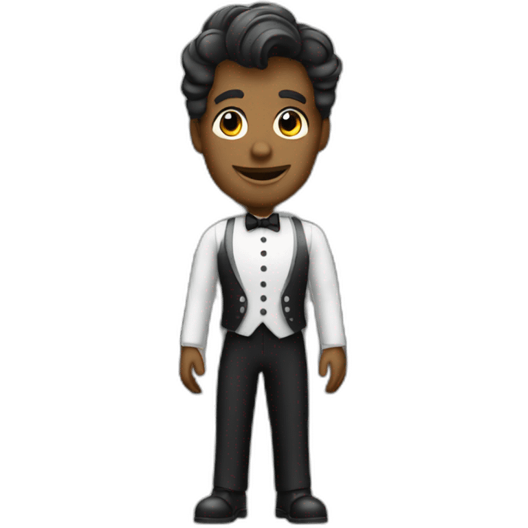 a butler in front of a house emoji