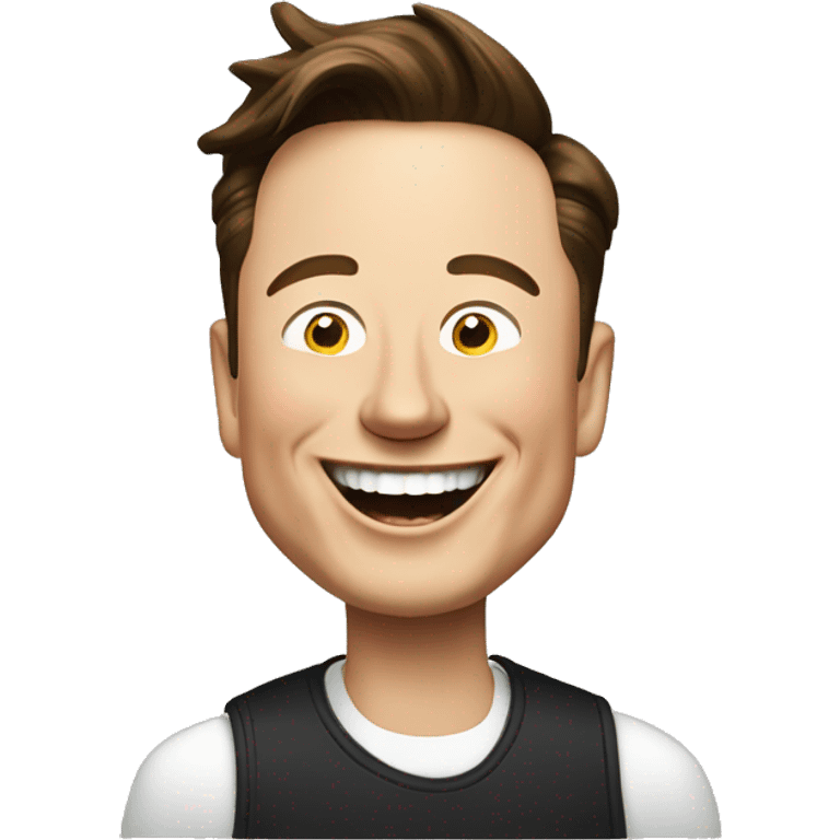 Elon musk laughing crazy emoji