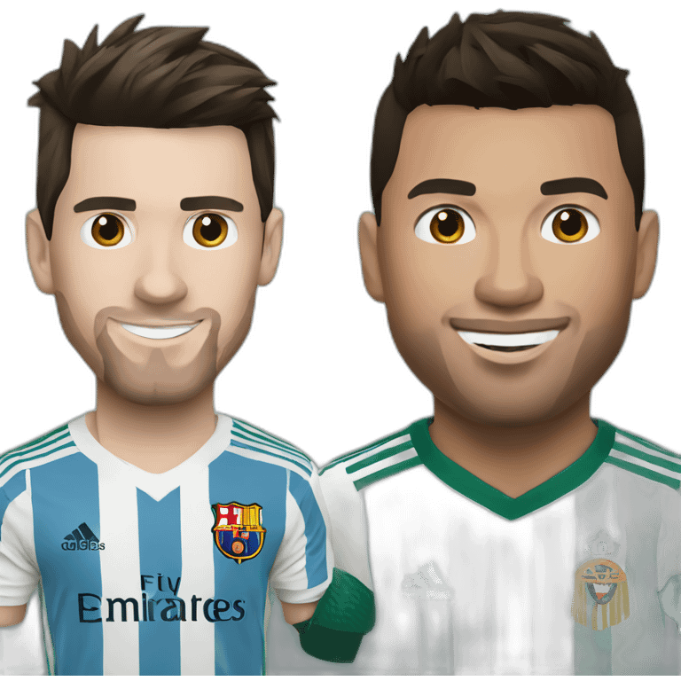 Messi and Ronaldo  emoji