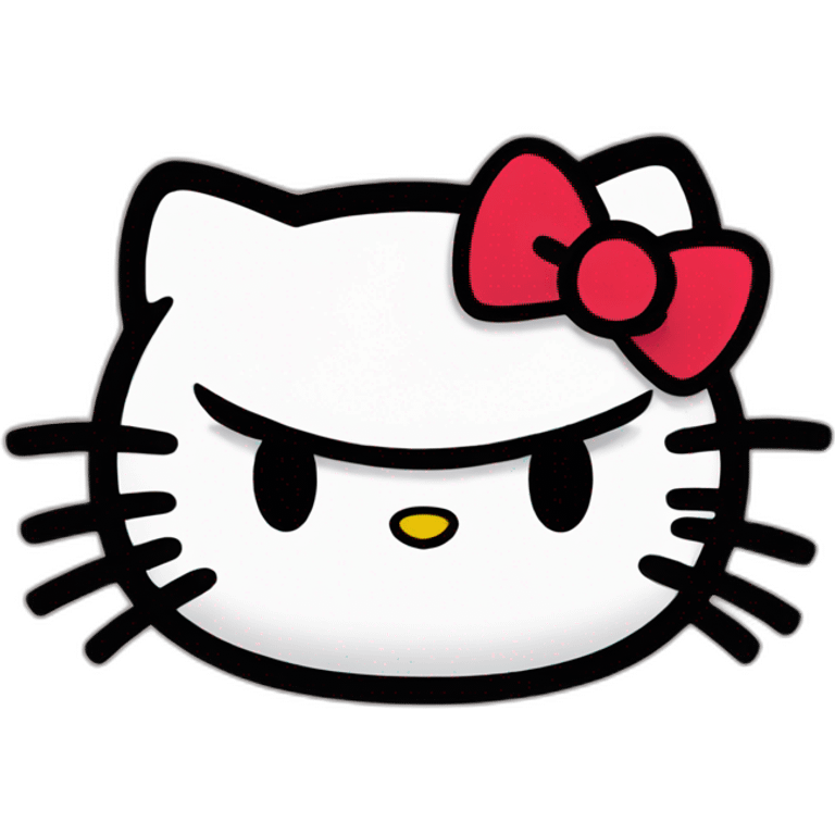 Hello kitty angry  emoji