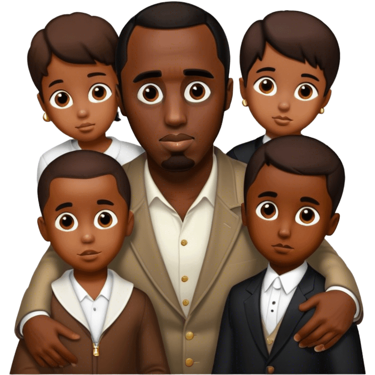 P. Diddy with kids emoji